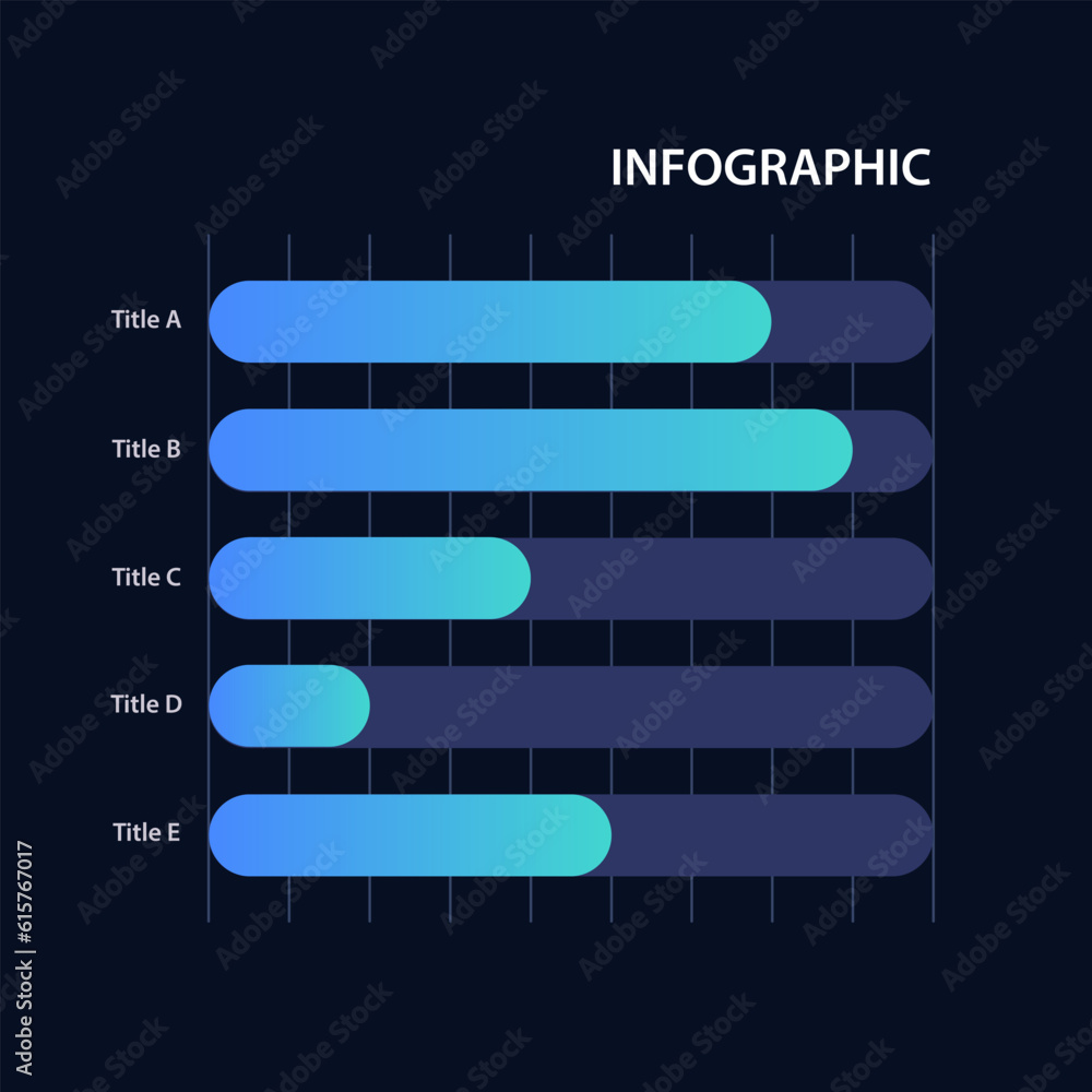 Poster business poll results information infographic chart design template for dark theme. comparison. info