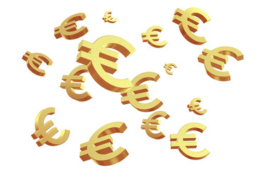 Falling Gold Euro