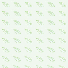 vector cute small leaves seamless pattern background
