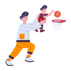 Playing Basketball 