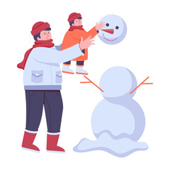 Making Snowman