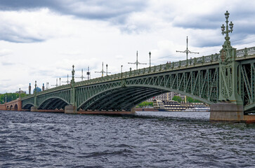 Troitskiy bridge - one of the bridges of St. Petersburg