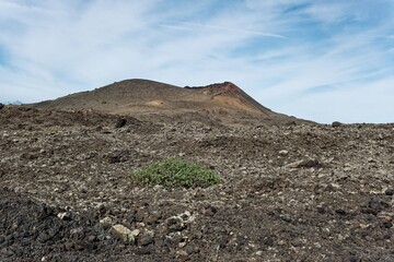 volcanic mountain landscape in lanzarote