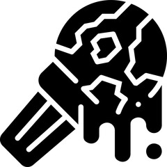 global warming solid icon