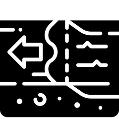 high tide solid icon