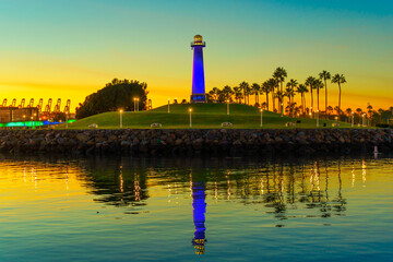 Illuminated Majesty: Lions Lighthouse at Long Beach