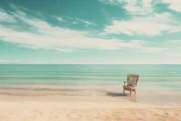 Fototapeta na wymiar Empty sea and beach background photography