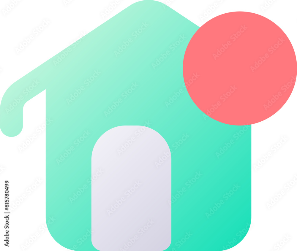 Poster notification from homepage pixel perfect flat gradient two-color ui icon. communication on internet.