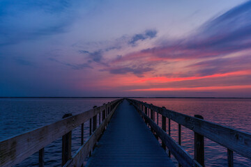 pier at sunset