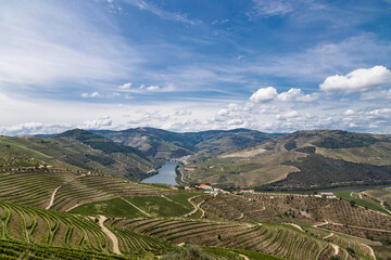Vista do Vale do Douro em Pinhão Portugal