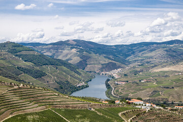 Vista do Vale do Douro em  Pinhão Portugal