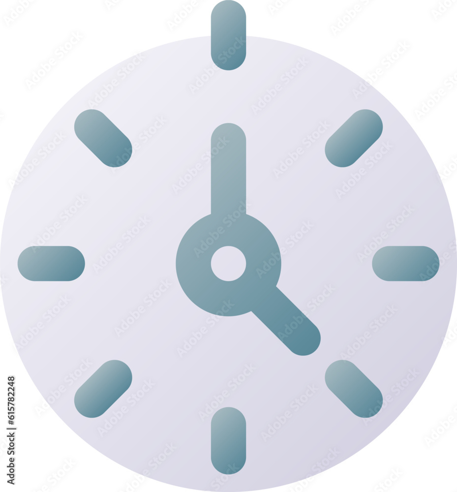 Poster stopwatch pixel perfect flat gradient two-color ui icon. time management skills. measure software. s