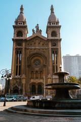 old church in the city of Santiago de Chile