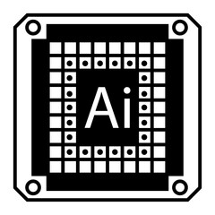 Computer chip icon.