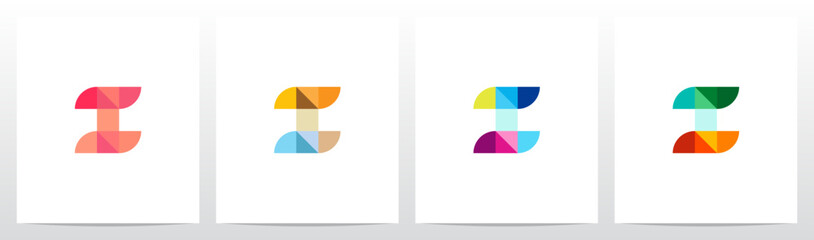 Geometric Mosaic Letter Logo Design I