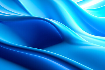 Obraz premium Abstract blue and white wavy background