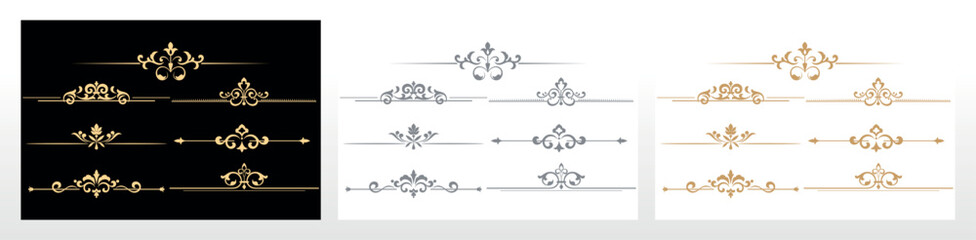 Vintage set. Floral elements for design monograms, invitations, frames, menus and labels. Graphic design of the website, cafes, boutiques, hotels, wedding invitations..