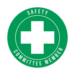 Safety committee member symbol icon