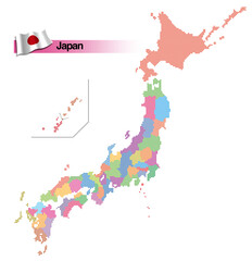 日本地図 47都道府県 ドット S