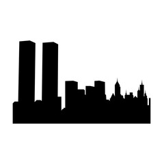 Naklejka premium City Silhouette Collection For Design Elements Templet