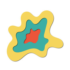 3d Abstract Paper Cut