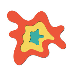 3d Abstract Paper Cut