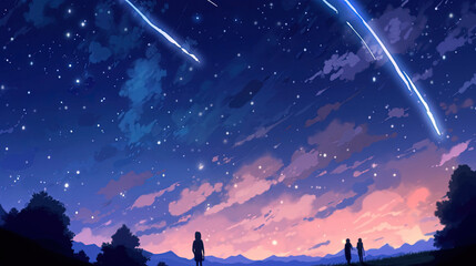 Obraz na płótnie Canvas A night sky full of stars
