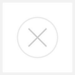 Obraz premium Disabled cancel button UI element template. Editable isolated vector dashboard component. Flat user interface. Visual data presentation. Web design widget for mobile application with light theme