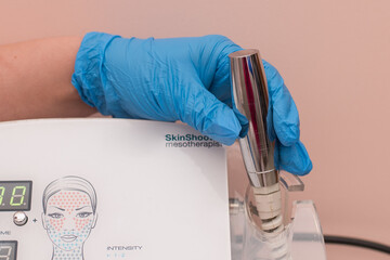 Attachments to a facial skin care device in a spa clinic to combat acne or aging. The concept of...