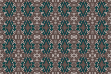 Seamless batik pattern,geometric tribal pattern,it resembles ethnic boho,aztec style,ikat style.luxury decorative fabric pattern for famous banners.designed for use fabric,curtain,carpet,Batik