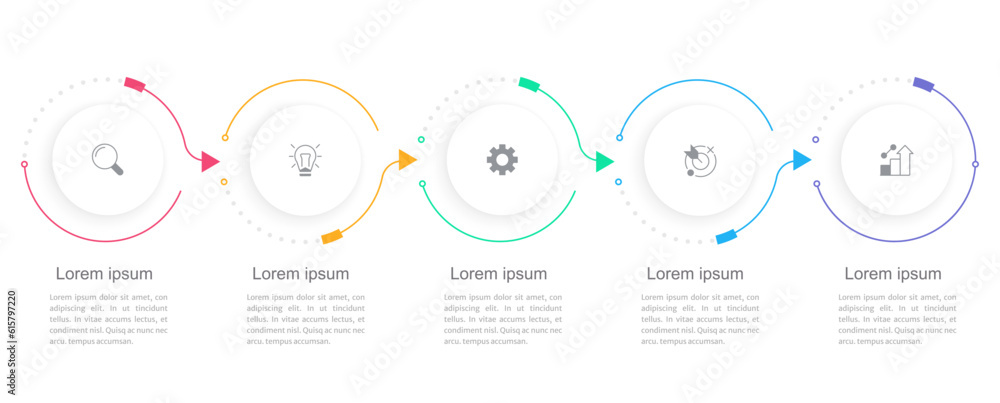 Aufkleber growth opportunity infographic chart design template. editable infochart with icons. instructional g