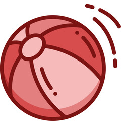 beach ball two tone icon