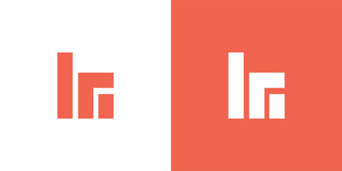 Letter R growth arrow logo design template