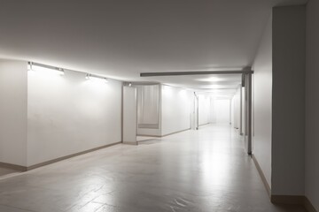 Fototapeta premium empty corridor in a hotel