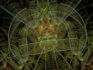 Imaginatory fractal abstract background Image