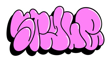 multicolored background, graffiti letters, bright colored inscriptions in the style of graffiti street art