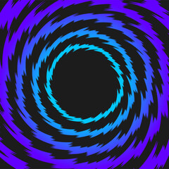 Simple background with gradient spiral spikes pattern and with some copy space area