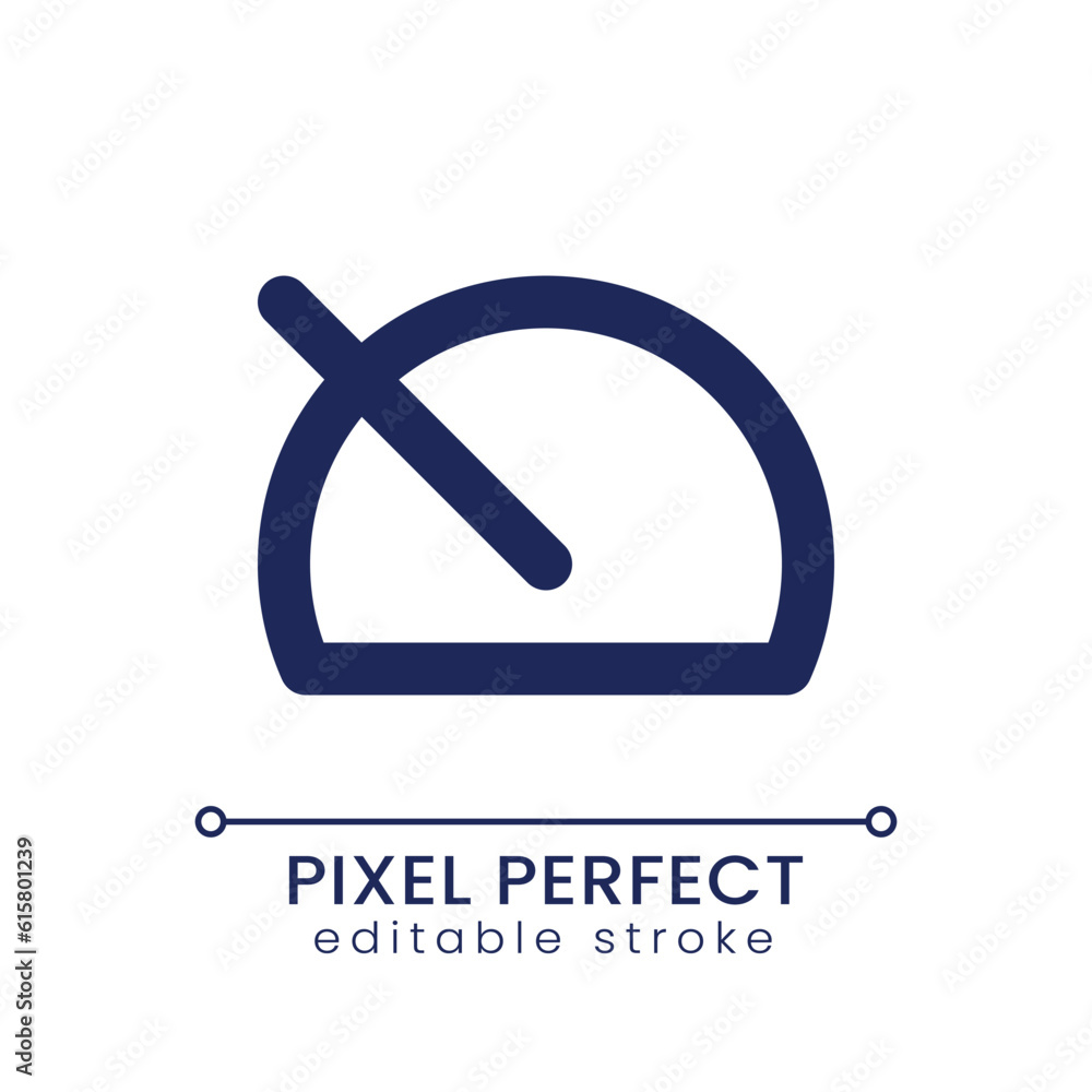 Poster slow down pixel perfect linear ui icon. change footage speed. video editing online. post-production.