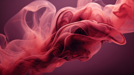 Naklejka premium maroon smoke gracefully curling in the air, Generative AI