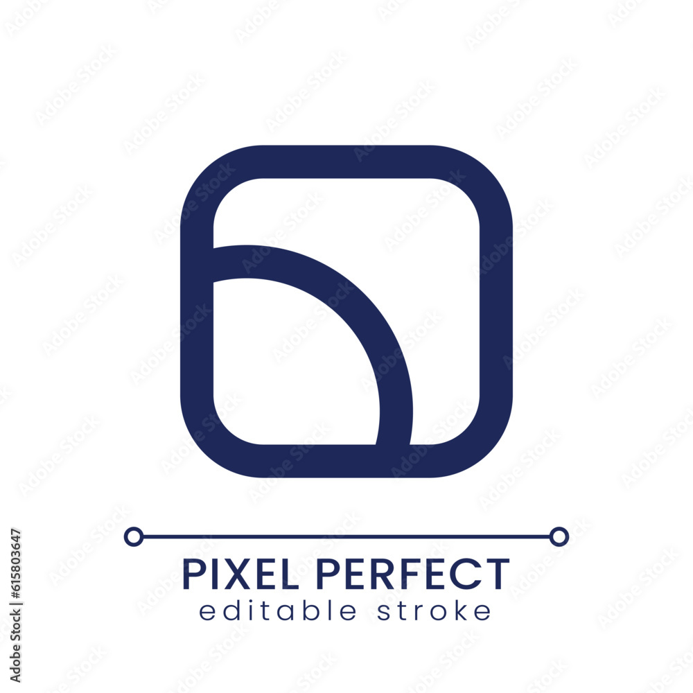 Aufkleber color saturation pixel perfect linear ui icon. video editor setting. adjust brightness level in foot