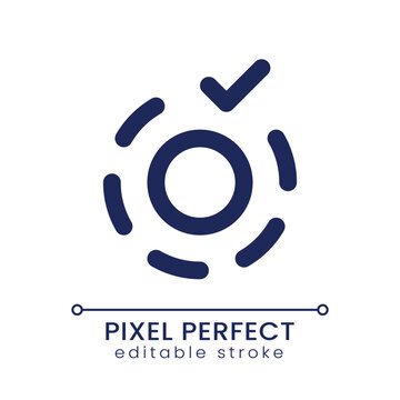 Apply breathe animation effect pixel perfect linear ui icon. Visual content. Video production software. GUI, UX design. Outline isolated user interface element for app and web. Editable stroke