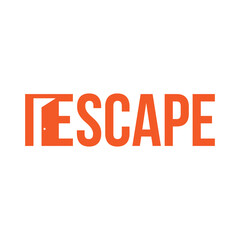 Escape word mark typography logo