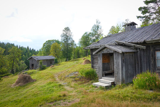 Abandoned traditional farm in Norway