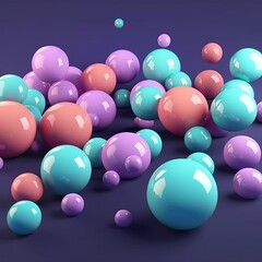 Abstract background with balls