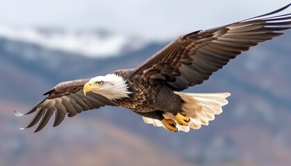 american bald eagle in flight