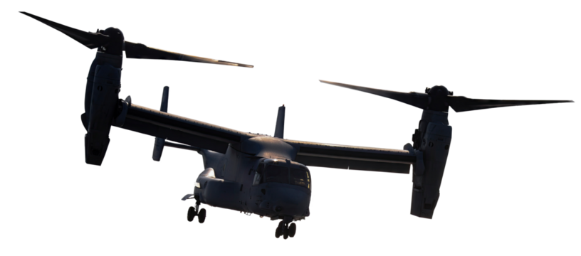 osprey, tiltrotor, isolated