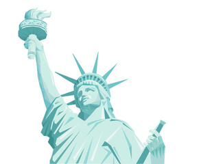 Liberty Statue, NYC,  concept threat of democracy
