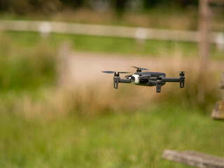 Parrot Anafi Drone being flown at Tatton Park, Knustford, Cheshire, UK