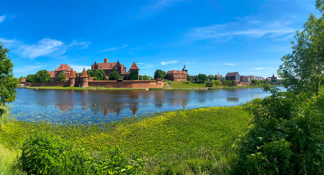 Panoramic view to Malbork castle