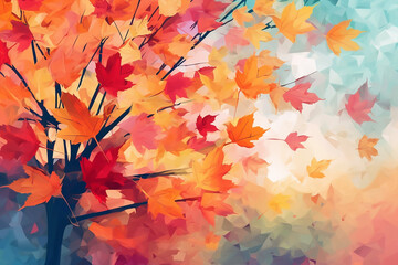 autumn leaves background - Autumn garden - fall season abstract wallpaper